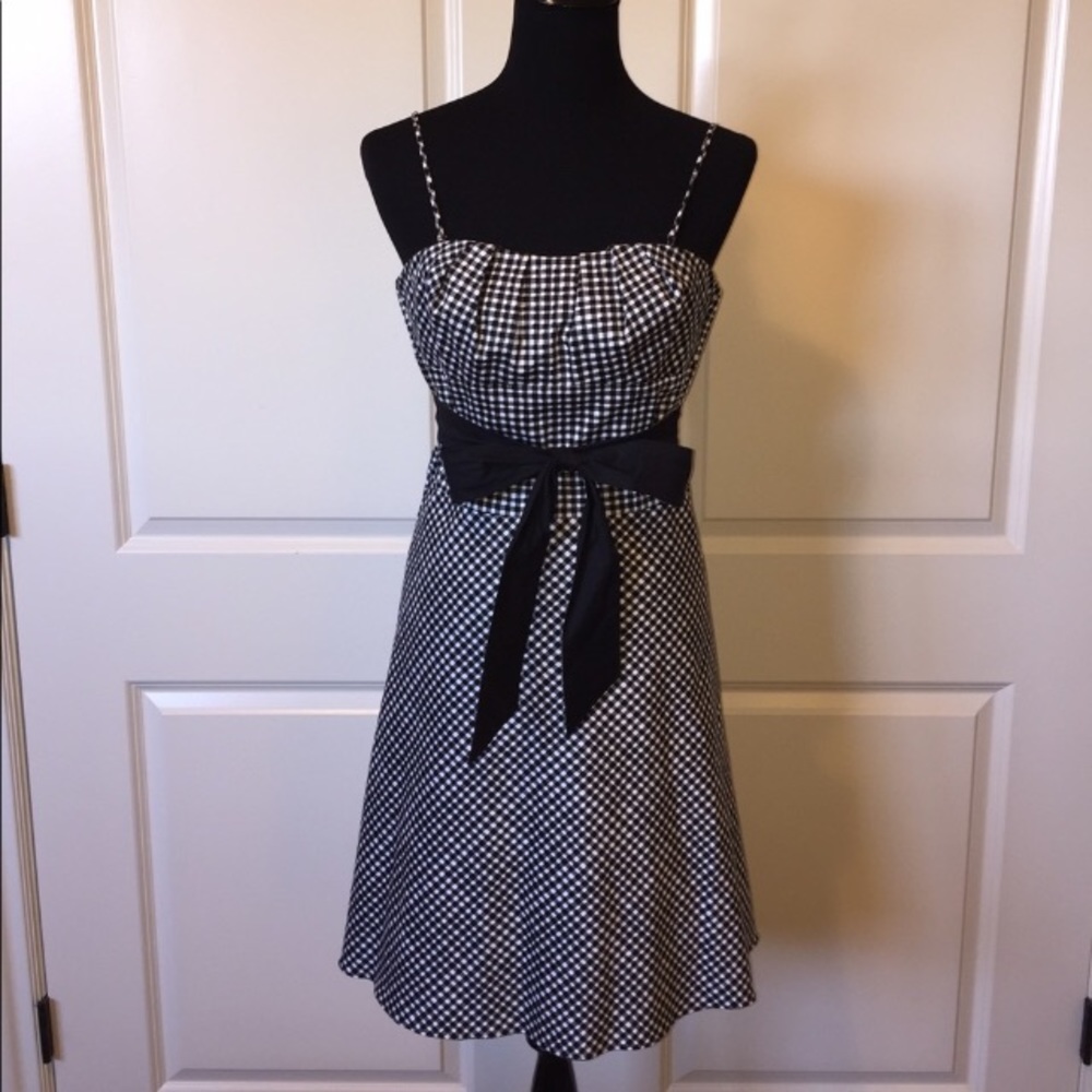 White House black market gingham dress